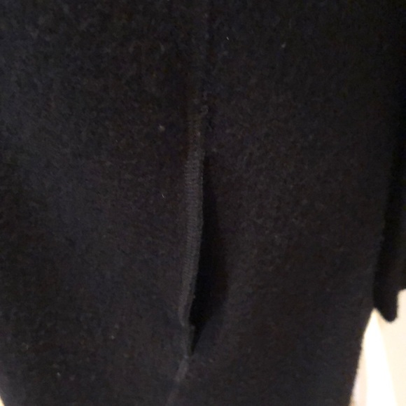 Eileen Fisher asymmetrical zip leather trim jacket - Picture 6 of 13